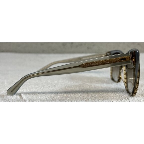 Bobbi Brown THE GRETCHEN/S 5CBHA Gray Brown Gold Square Sunglasses 52-18-140 - Picture 3 of 8